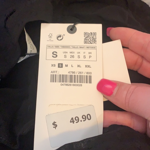 NWT ZARA SWISS DOT DRESS - Picture 6 of 6